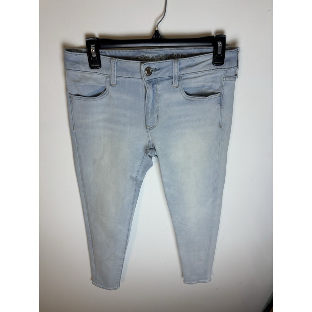 American Eagle Jeans Women's Hi-Rise Jeggings 360 Super Stretch Dark Wash Size 8